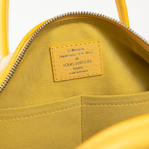 Louis Vuitton SS/12 Squat MM Denim Jaune Handbag - Picture 14 of 15